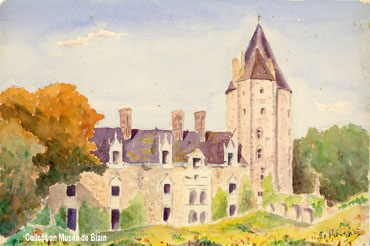 aquarelle du château