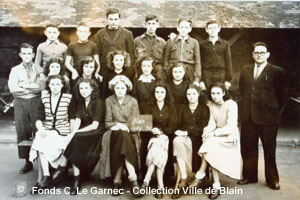 photo de classe école des Noyers 1949