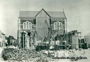 la fin des travaux de l'église, vers 1892